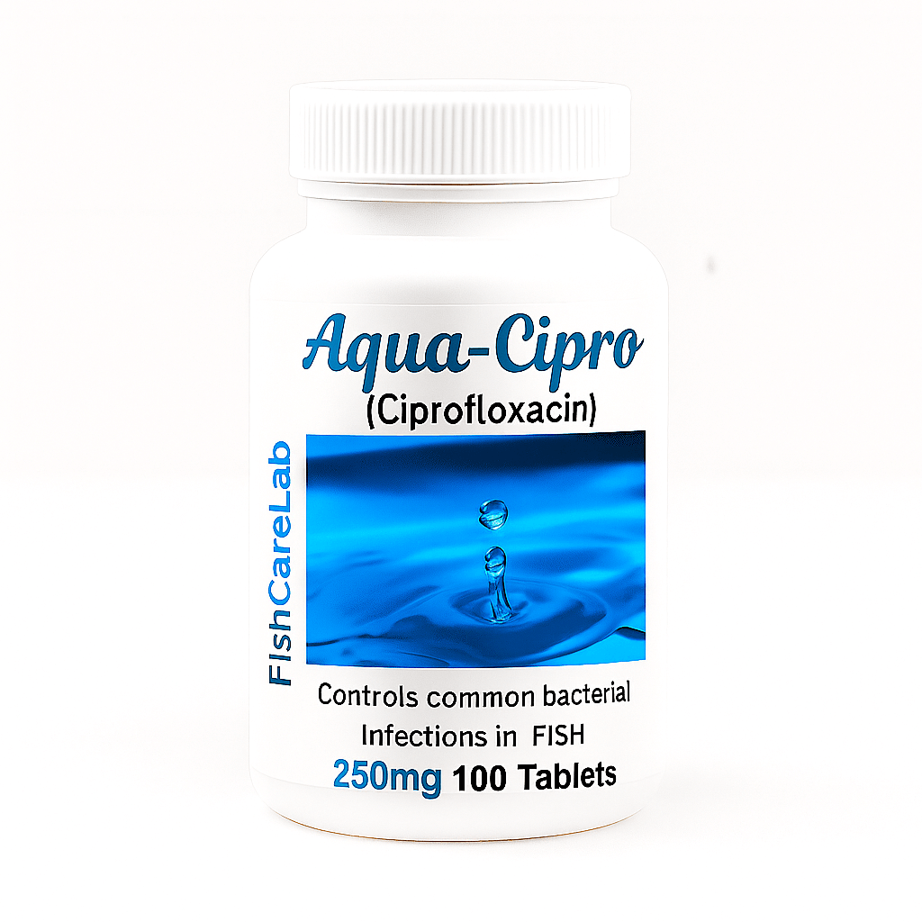 Aqua Cipro (Ciprofloxacin) 250mg 100 Tablets – Fish Antibiotics